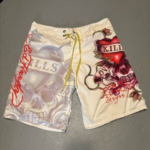 Ed Hardy Swimtrunks size 36 men